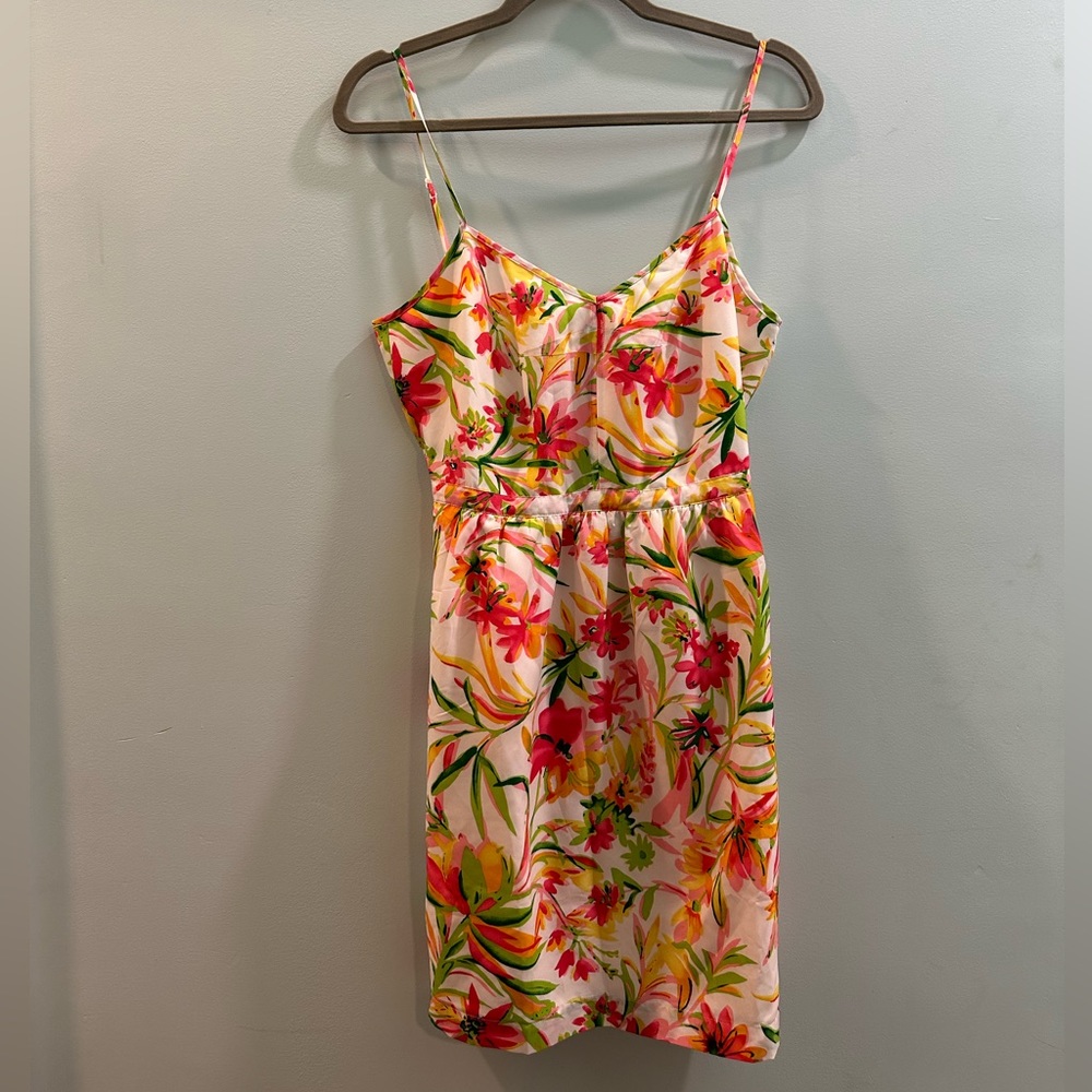 Tropical J.Crew dress perfect for summer or a vacation!